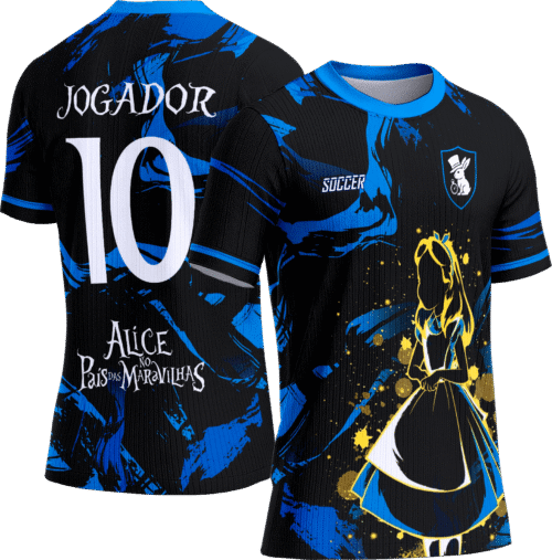 Arte Vetor Camisa Interclasse 743 Alice no País das Maravilhas