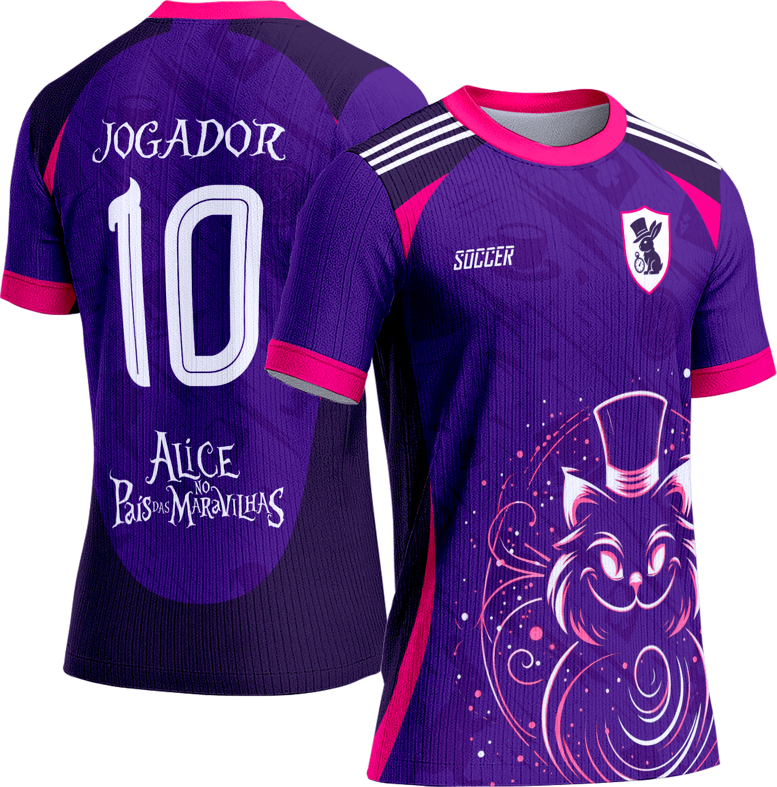 Arte Vetor Camisa Interclasse 746 Alice no País das Maravilhas