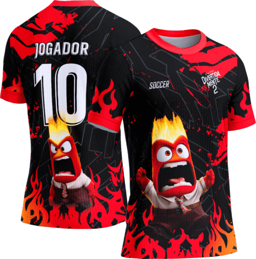 Arte Vetor Camisa Interclasse 762 Divertidamente Raiva