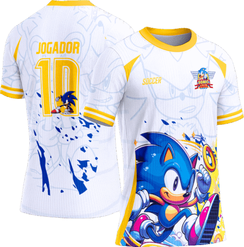 Arte Vetor Camisa Interclasse 766 Sonic