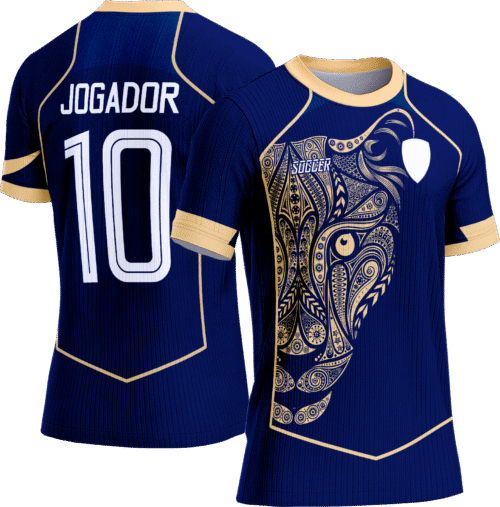 Arte Vetor Camisa Interclasse 775 Leopardo Dourado
