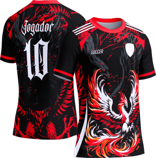 Arte Vetor Camisa Interclasse 779 Fenix Vermelha