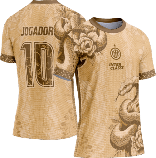 Arte Vetor Camisa Interclasse 804 Cobra Bege