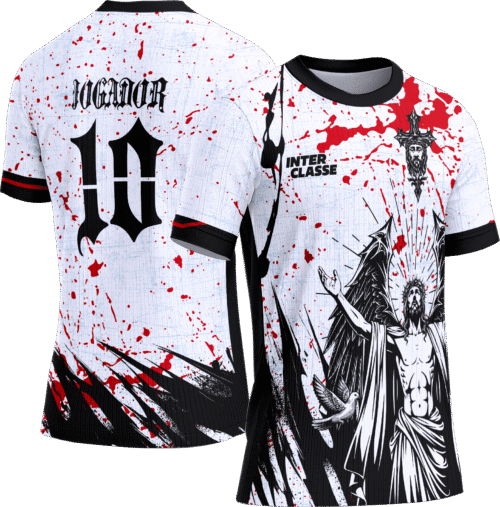 Arte Vetor Camisa Interclasse 816 Cristo Branca