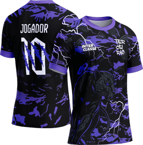 Arte Vetor Camisa Interclasse 819 Pantera Roxa