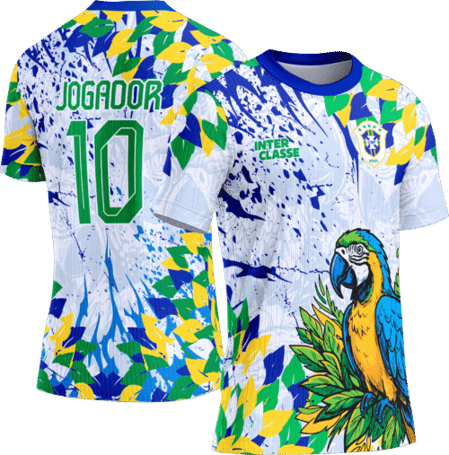 Arte Vetor Camisa Interclasse 861 Brasil Arara