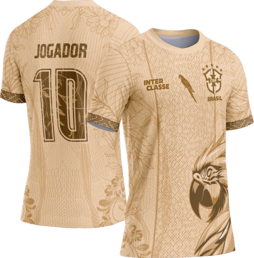 Arte Vetor Camisa Interclasse 863 Arara Bege