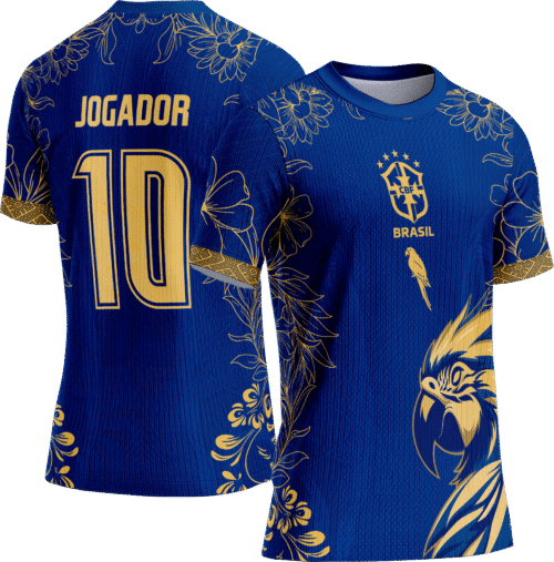 Arte Vetor Camisa Interclasse 864 Arara Azul