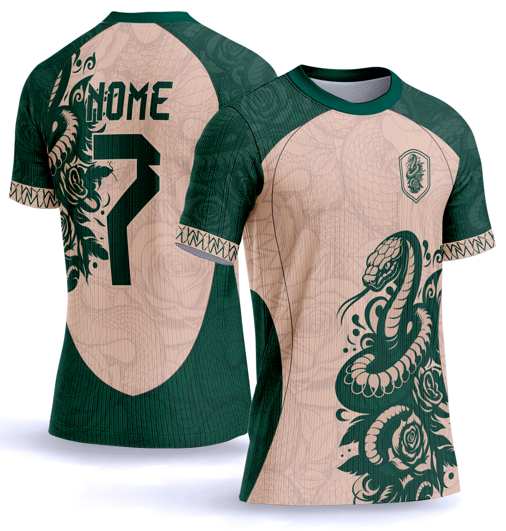Arte Vetor Camisa Interclasse serpente 1087